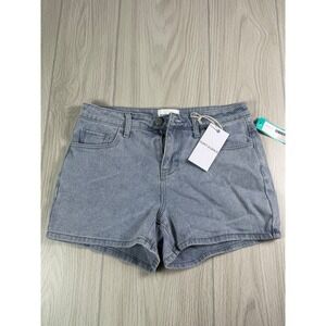 Poppy & Grace Women's Striped Denim Shorts Light Blue Size‎ 28 Stitch Fix